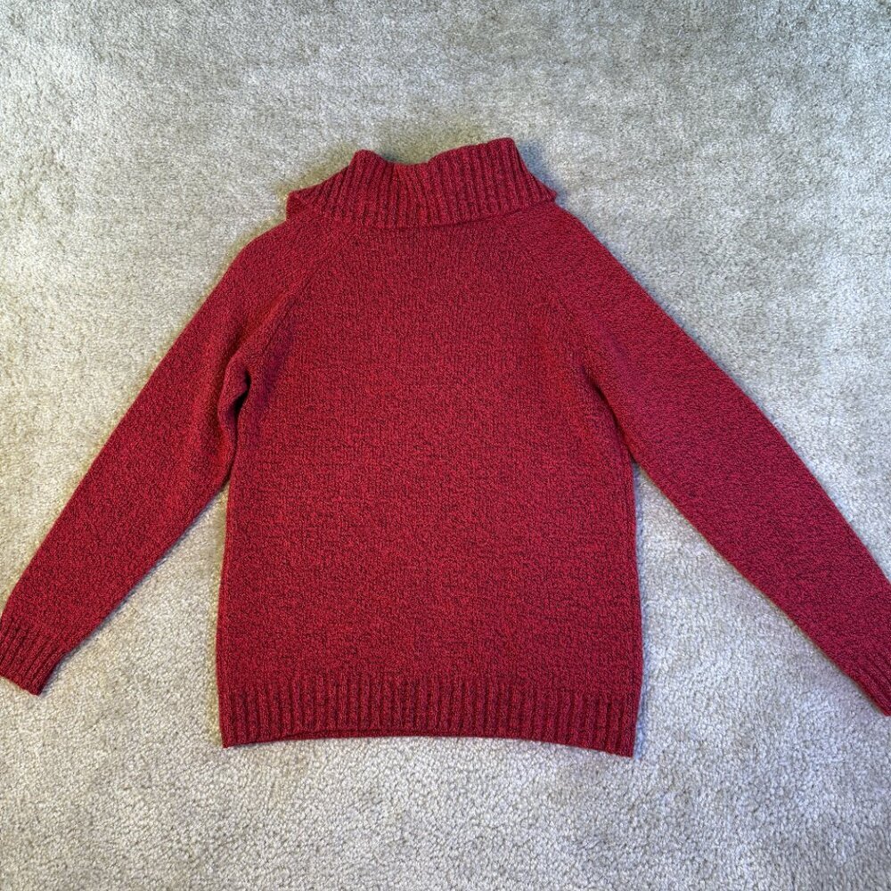 Karen Scott Womens Button Shawl-Collar Sweater Red Size Large Knit F340 - Picture 6 of 9